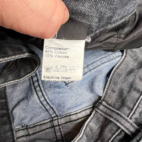 Shein curve spliced blue and black jeans size 1XL - Picture 14 of 14